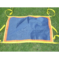 Ecotak yard/stable/gate/stall guard - navy blue orange & yellow