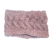Ecotak Cable Knit Headband - Chocolate Brown