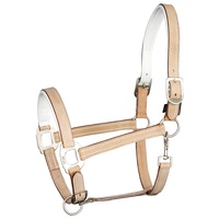 Harry's Horse Cremello Beige Leather Halter/Headstall - Full
