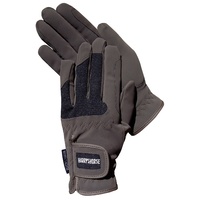 Harry's Horse Mesh Domy Suede Gloves - Brown