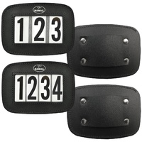 Hamag Black Leather Halter Numbers.