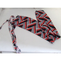 Ecotak Lycra Rugless Tail Bag - red, black & grey - shetland