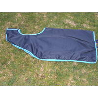 Ecotak Removable Waterproof Quarter/Exercise Sheet Navy/Aqua Large