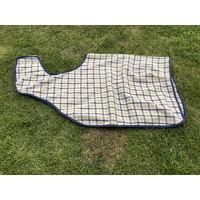 Ecotak Wool Cutaway Removable Quarter Sheet/exercise rug - yellow collar check