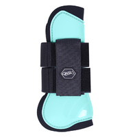 QHP open front jumping boot set of 4 - ice green full