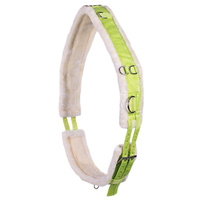 QHP Ontario Lunging Girth/roller -Lime green cob