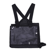 QHP cross country number bib/holder - black 