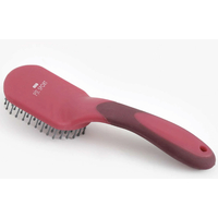 Premier Equine Soft Touch Mane & Tail Brush - wine & fuchsia