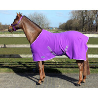 QHP colour fleece rug - Passion flower purple