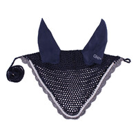 QHP Colour Ear Bonnet - Navy Pony Size