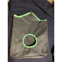 Ecotak Canvas Hay Bag - black & lime green 