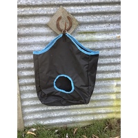 Ecotak Canvas Hay Bag - black & aqua