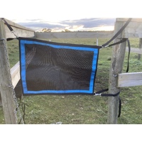 Ecotak yard/stable/gate/stall guard - Black & aqua 