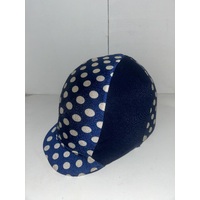 Ecotak Lycra Helmet Cover - Navy Polka Dot