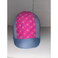 Ecotak Lycra Helmet Cover -  Pale & Pale Blue  Pattern