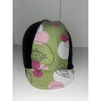 Ecotak Lycra Helmet Cover -  Green & Black Pattern