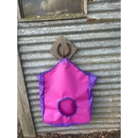 Ecotak PVC Hay Bag with mesh sides - Pink & Purple 