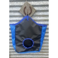 Ecotak Heavy Duty PVC Hay Bag with Mesh Sides - Black/Royal Blue