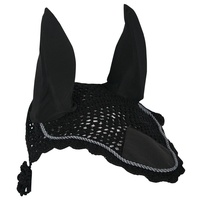 Harry's Horse Crochet Bonnet Ear Net - Black 