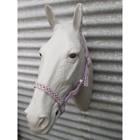 Ecotak purple check halter/headstall 