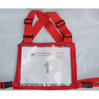 Ecotak Cross Country/Endurance Back Number Holder - Red