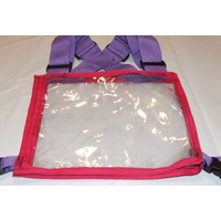 Ecotak Cross Country/Endurance Back Number Holder  2 tone - Hot pink/purple