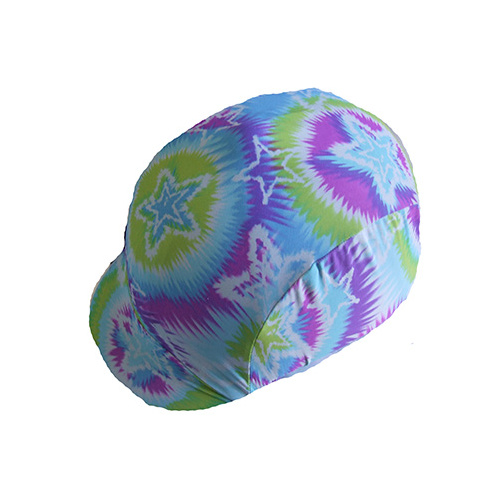 Ecotak Lycra Helmet Cover - Tye dye stars