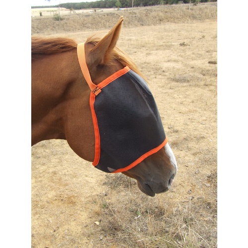 Ecotak fly mask/veil - orange