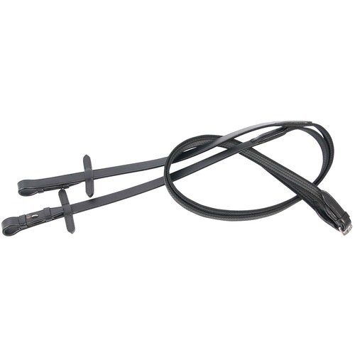 Harry's Horse Ultra Grip Black Reins - Full
