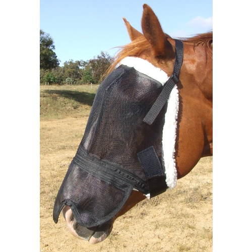 Ecotak Deluxe Fleece Fly Mask with contoured noseflap
