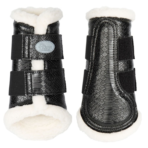 Harry's Horse Flextrainer Horse Boots - Black Snake. [size: Large]