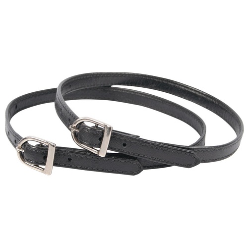 Harry's Horse Soft Stitched Black spur Straps