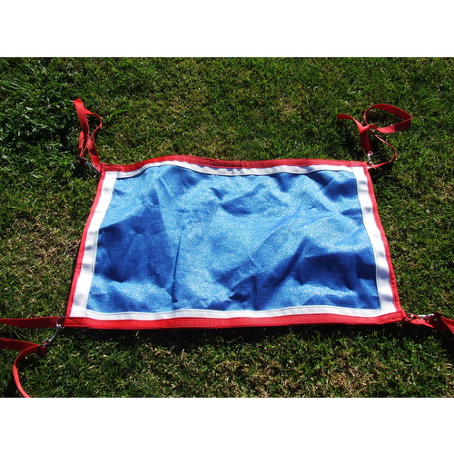 Ecotak yard/stable/gate/stall guard - Royal blue, white & red