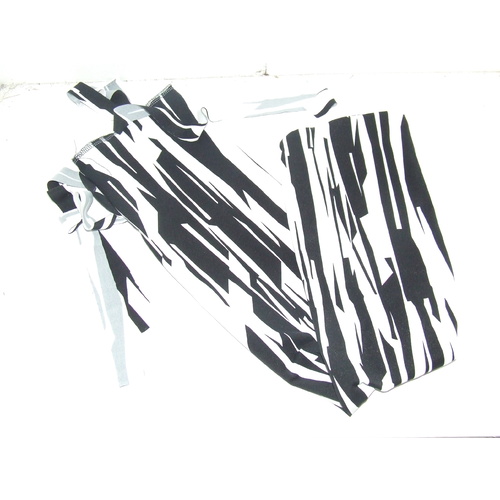 Ecotak Lycra Rugless Tail Bag - black abstract small pony