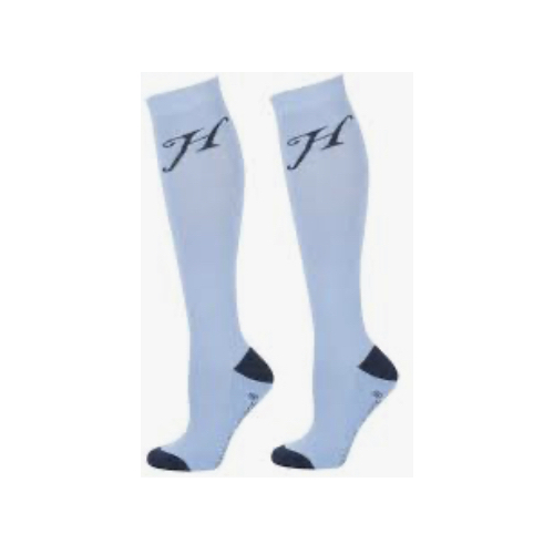 Harry's Horse Uni Long Riding Socks - Light blue small 