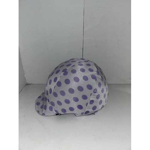 Ecotak Lycra Helmet Cover - Black pink pattern