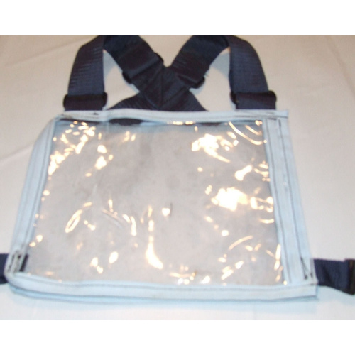 Ecotak Cross Country/Endurance Back Number Holder  2 tone - Navy/Sky Blue