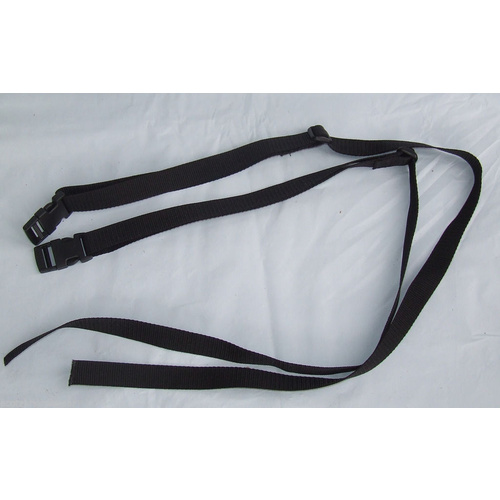Ecotak Sew on leg straps with plastic snap lock fastners. 