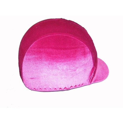 Ecotak velvet lycra helmet cover - Magenta