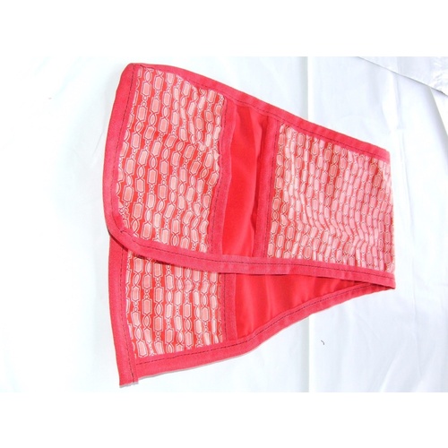 Ecotak saddle saver. Protect saddle from ur stirrups & Girth Red Patterned