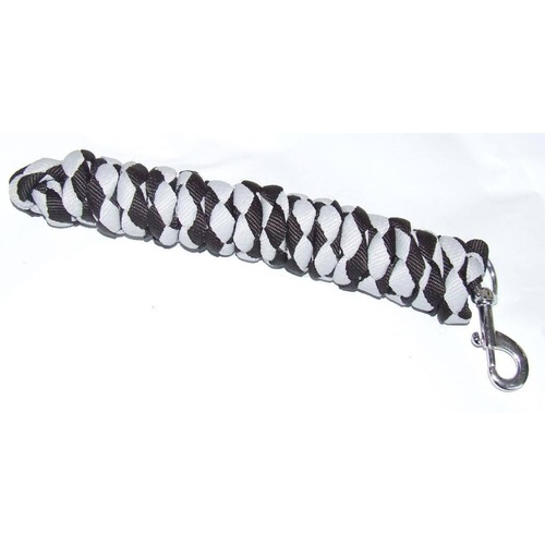 Ecotak 3m black & grey lead rope/rein with replaceable clip