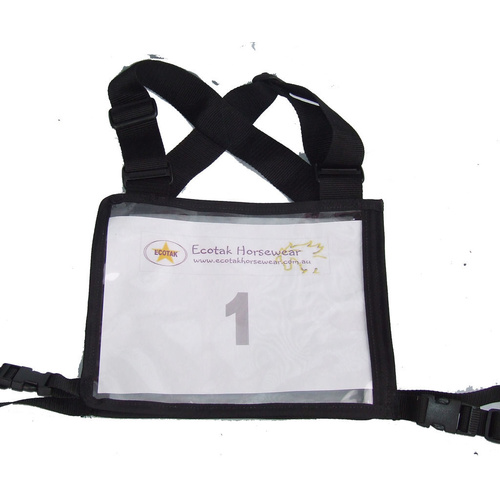 Ecotak Cross Country/Endurance Back Number Holder - Black
